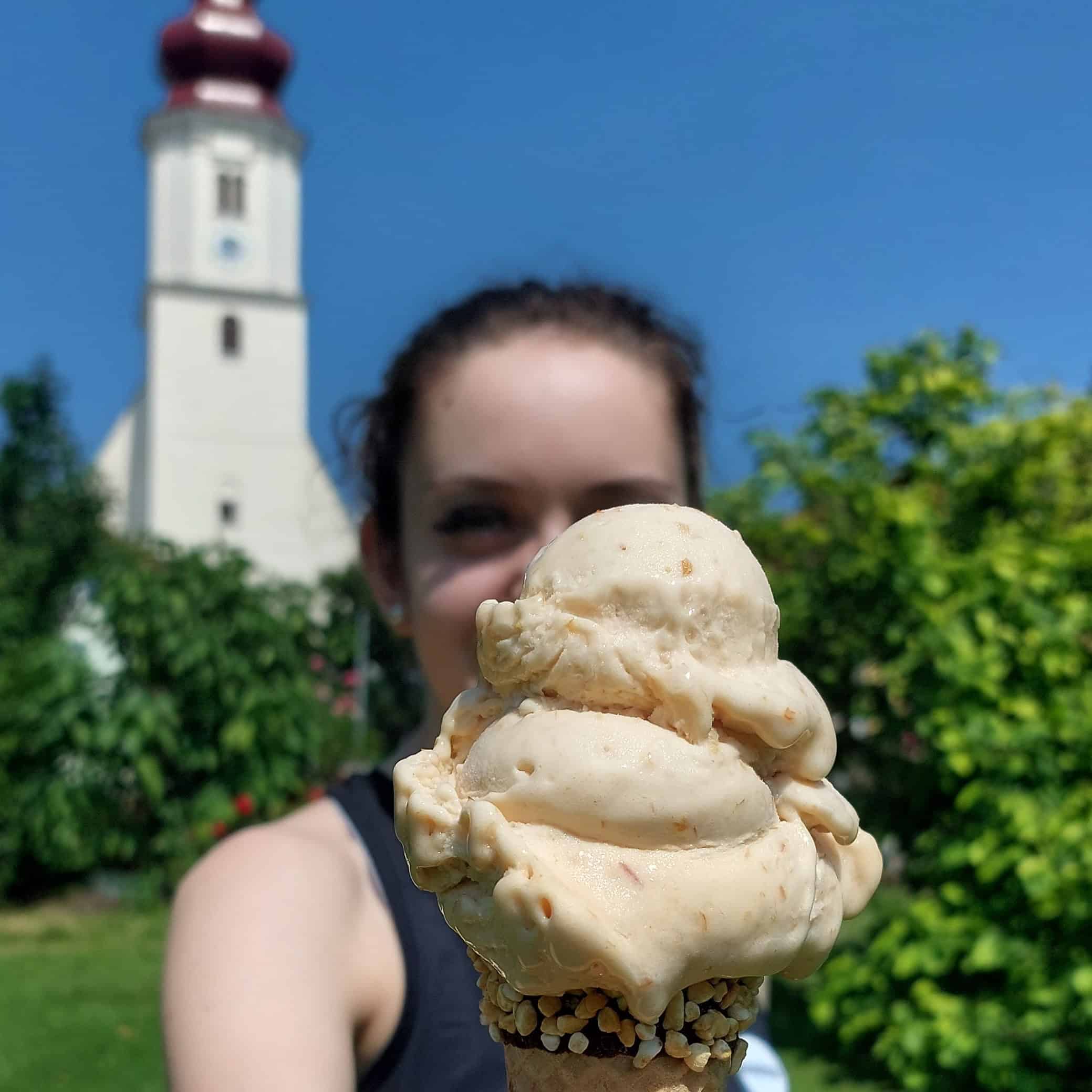Freude und Spaß an der Arbeit als Eisverkäufer*in.