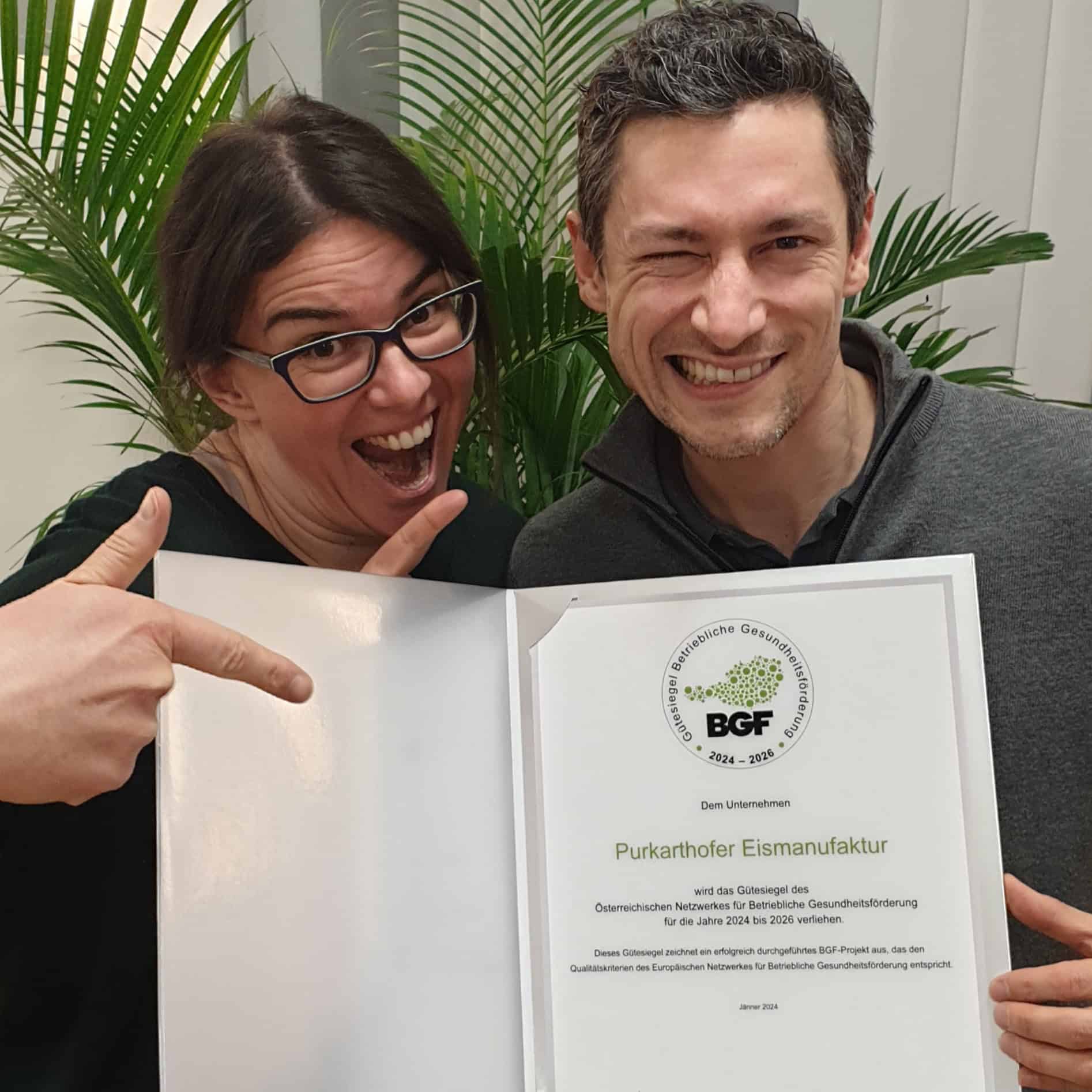 Wir freuen uns sehr auf das BGF-Gütesiegel 2024-2026!