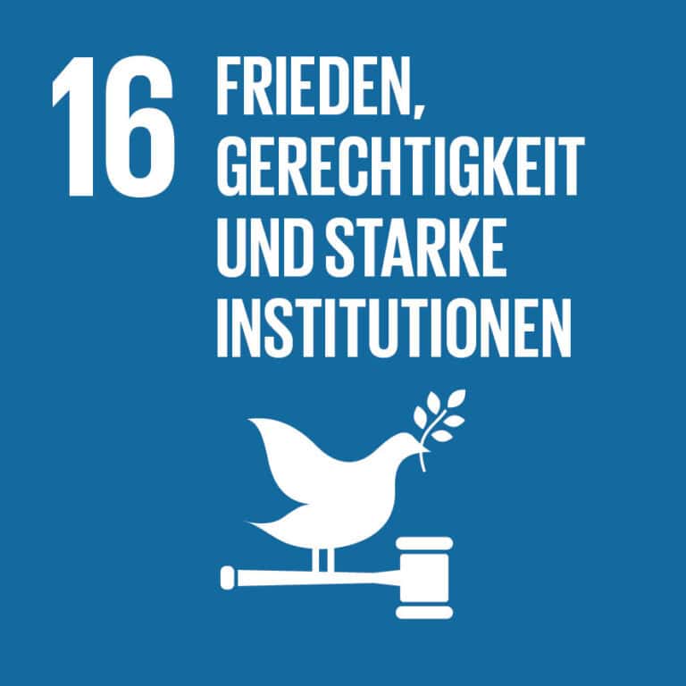 Wir unterstützen die 17 Nachhaltigkeitsziele (SDGs).