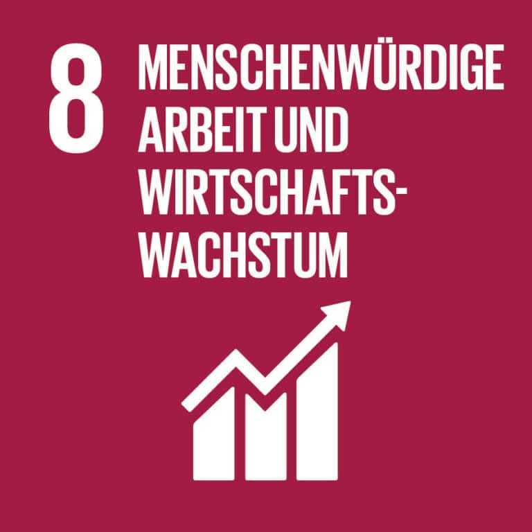 Wir unterstützen die 17 Nachhaltigkeitsziele (SDGs).