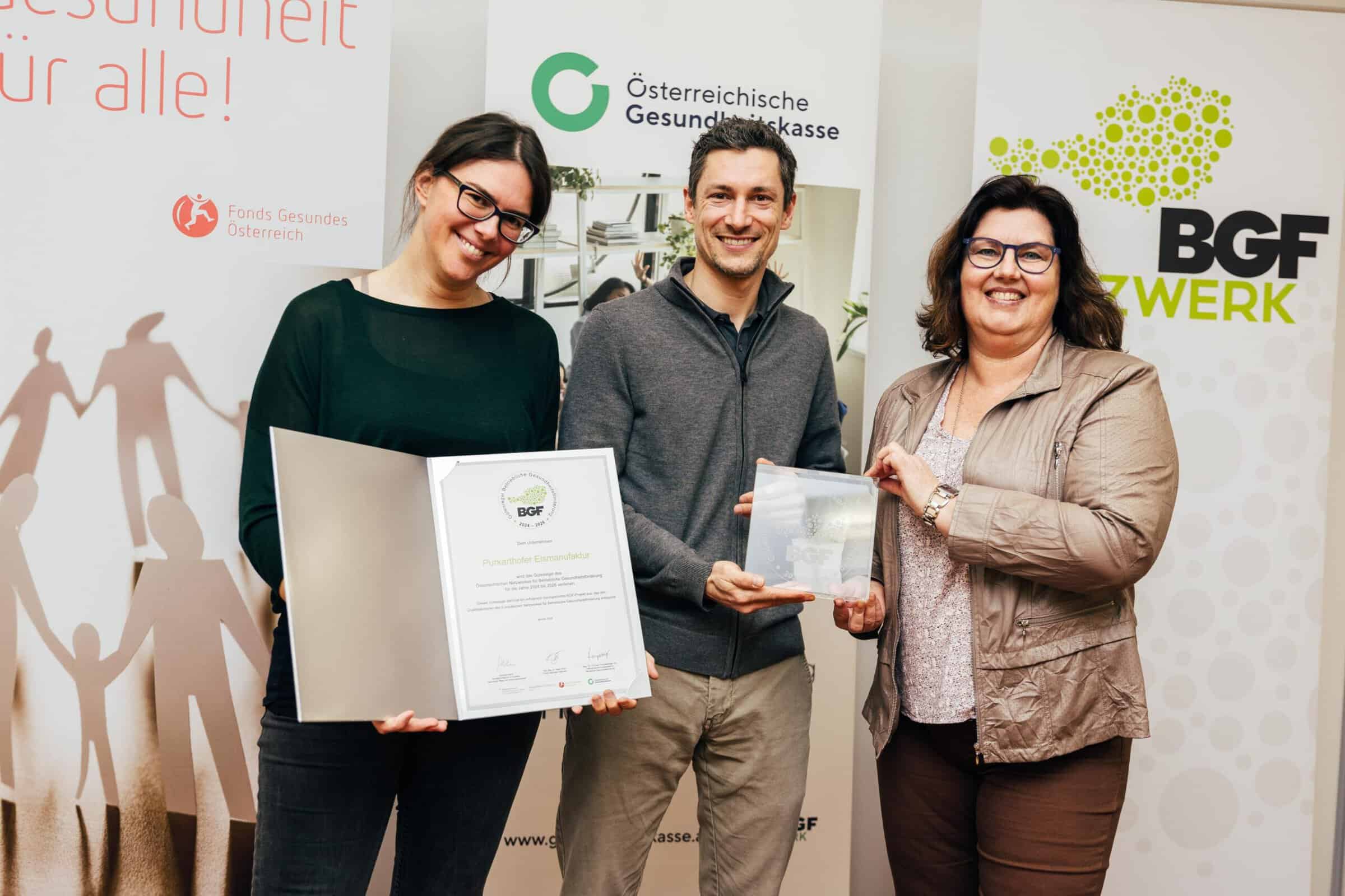 Purkarthofer Eis bekam das BGF-Gütesiegel verliehen!