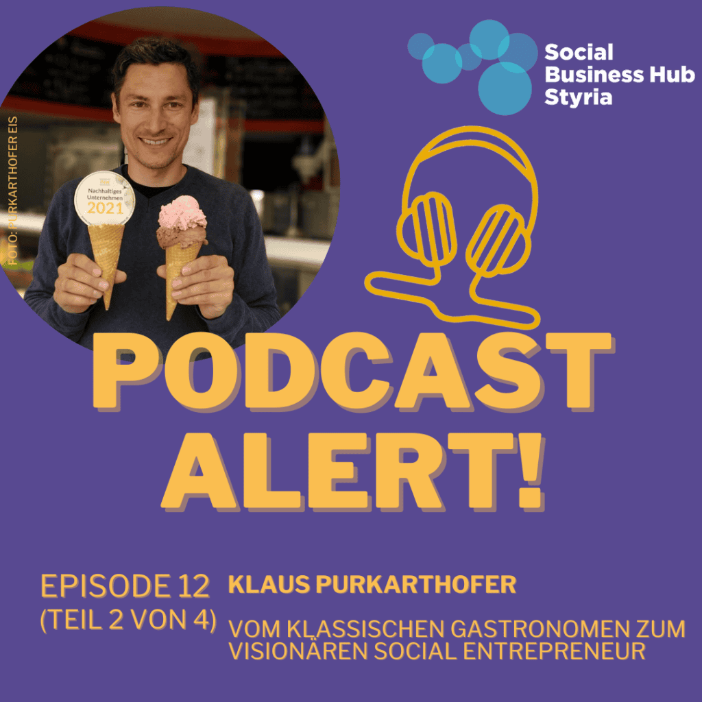 Beim Social Business Hub wurde Klaus zu seiner Transformation zum Podcast eingeladen.