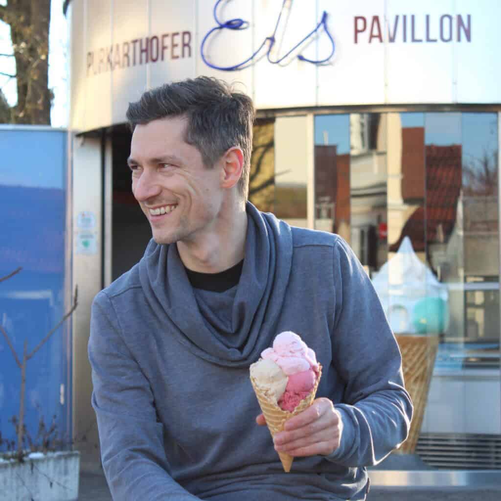 Klaus Purkarthofer ist Geschäftsführer von Purkarthofer Eis.