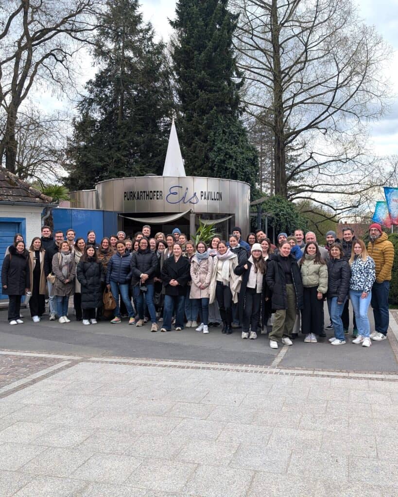 44 Studierende der IMC FH Krems haben uns in Fernitz besucht.