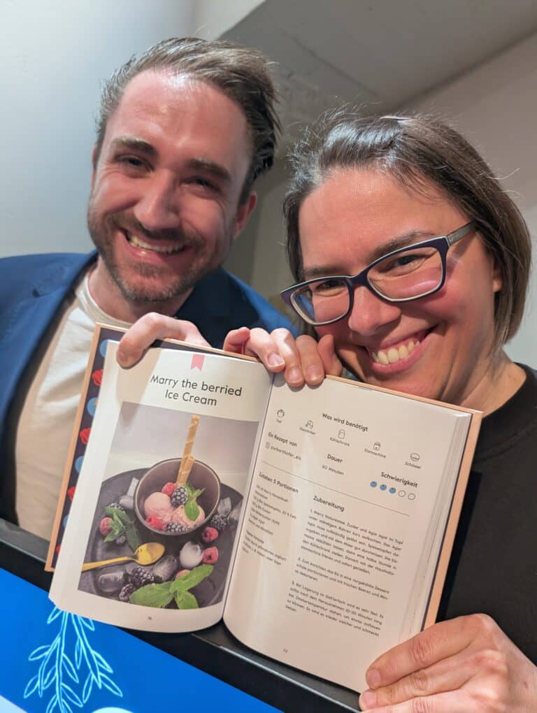 Angelika Mende ist zur Vorstellung des Rezeptbuchs von Marry The Berried Ice Tea gegangen.