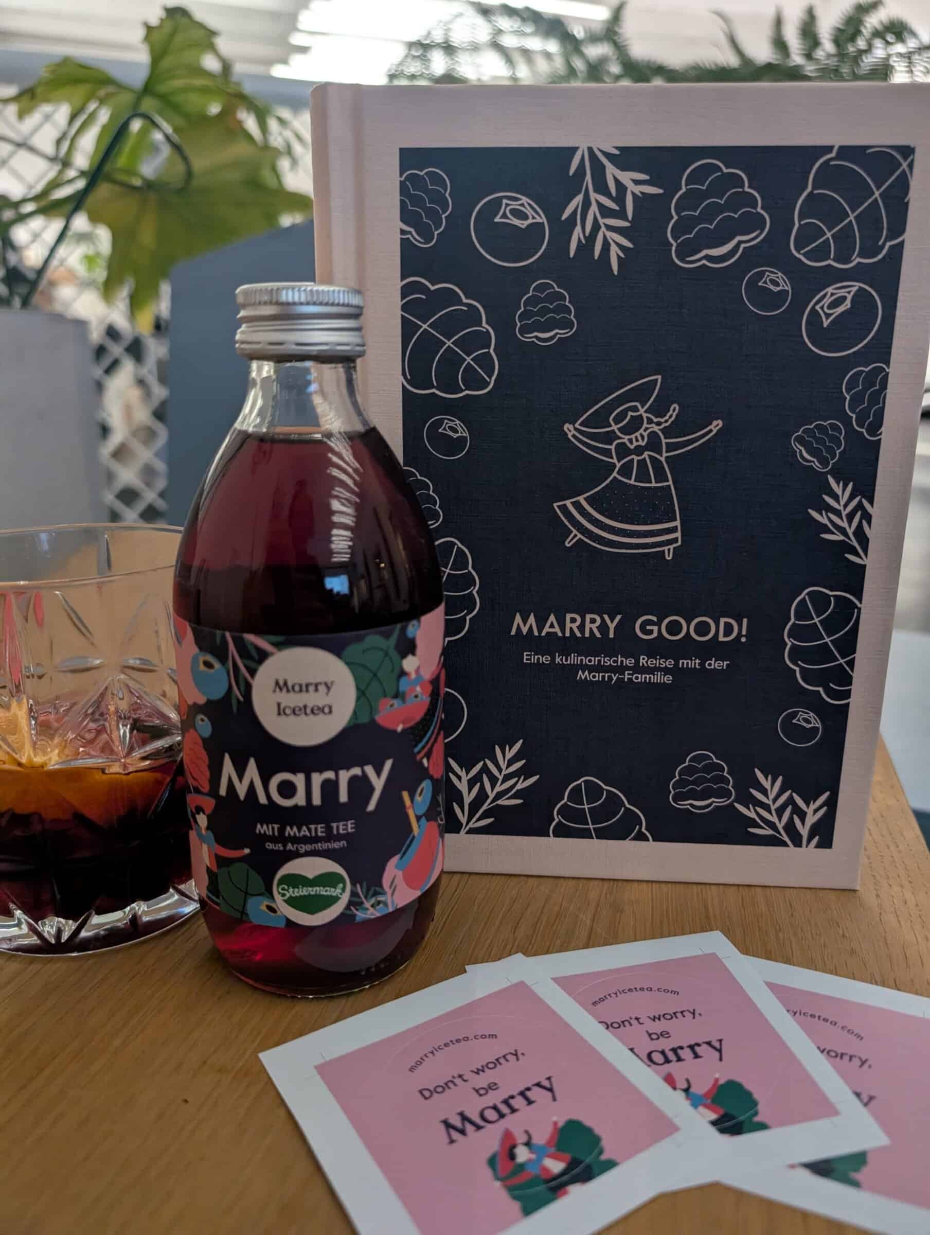 Mit unserem Marry the Berried Ice Tea sind wir im Rezeptbuch von Marry Ice Tea drin!
