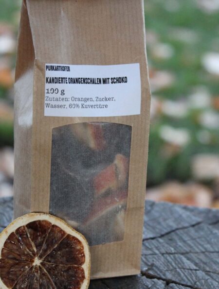 Kandierte Orangen&shy;schalen mit Schoko 100g