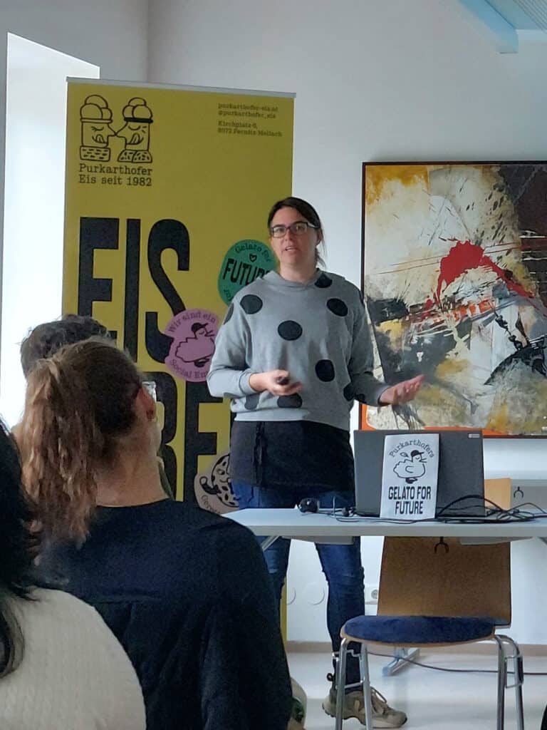 Die Hochschule Burgenland stattete uns bei Purkarthofer Eis einen Besuch ab.