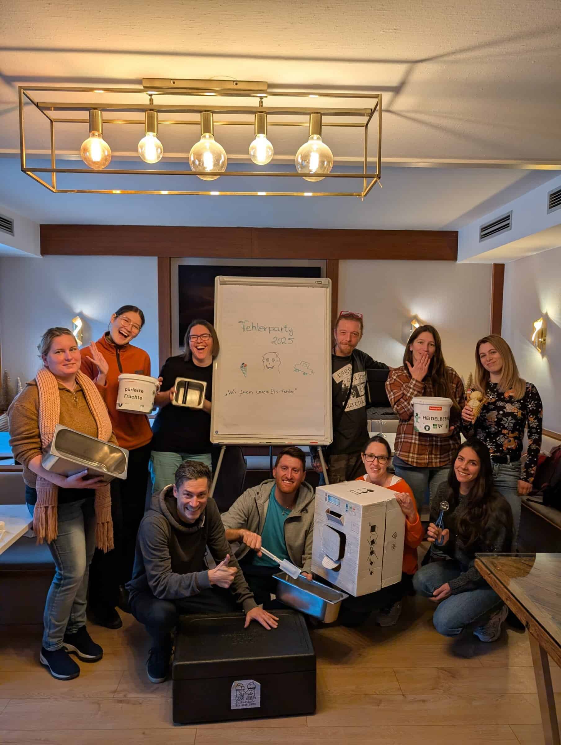 Zum ersten Mal haben wir eine Fehlerparty gemacht, um unsere Fehler zu feiern und aus ihnen zu lernen!