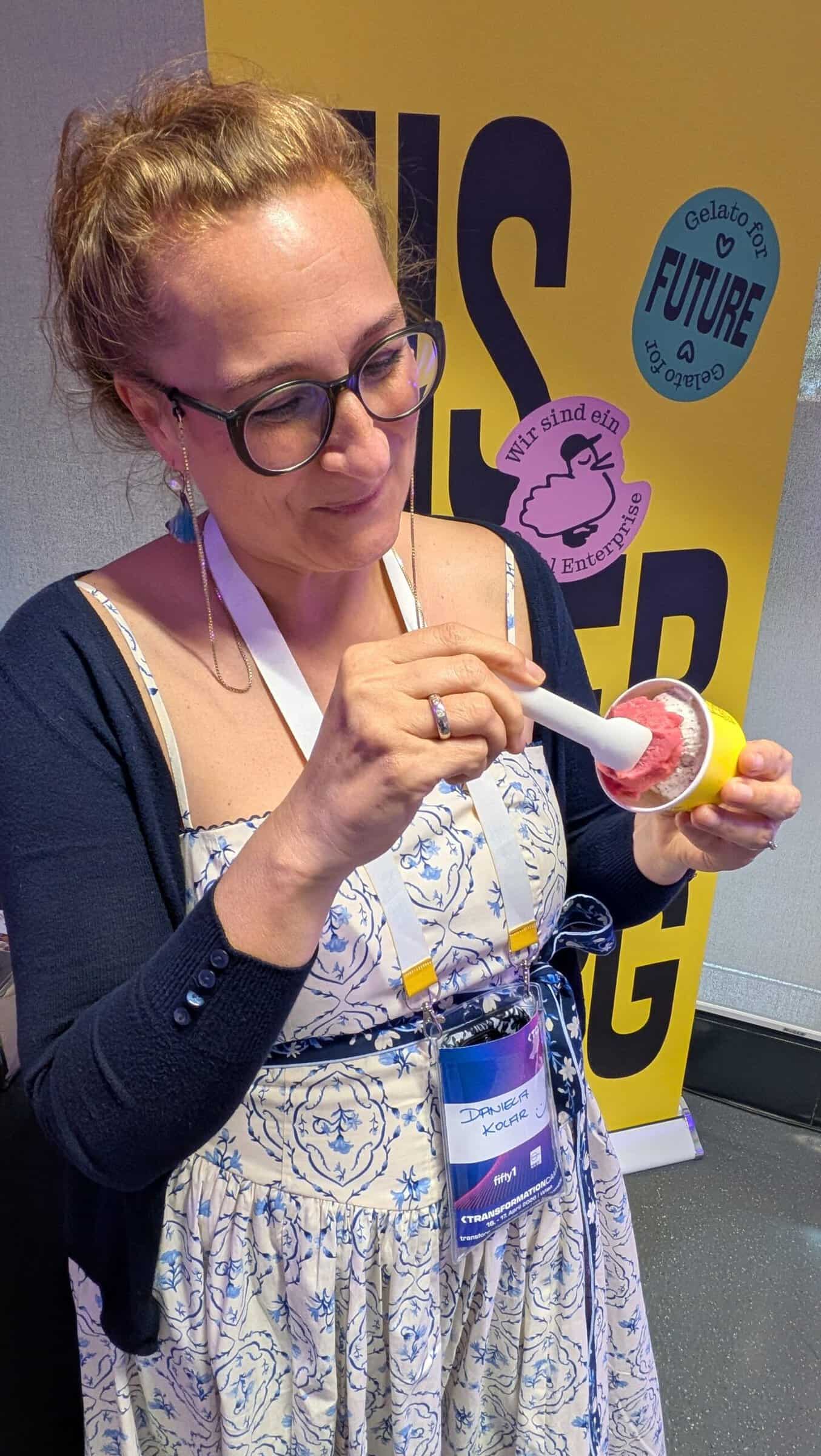 Klaus und Angelika fuhren mit Gelato for Future nach Wien zum Transformation Camp.
