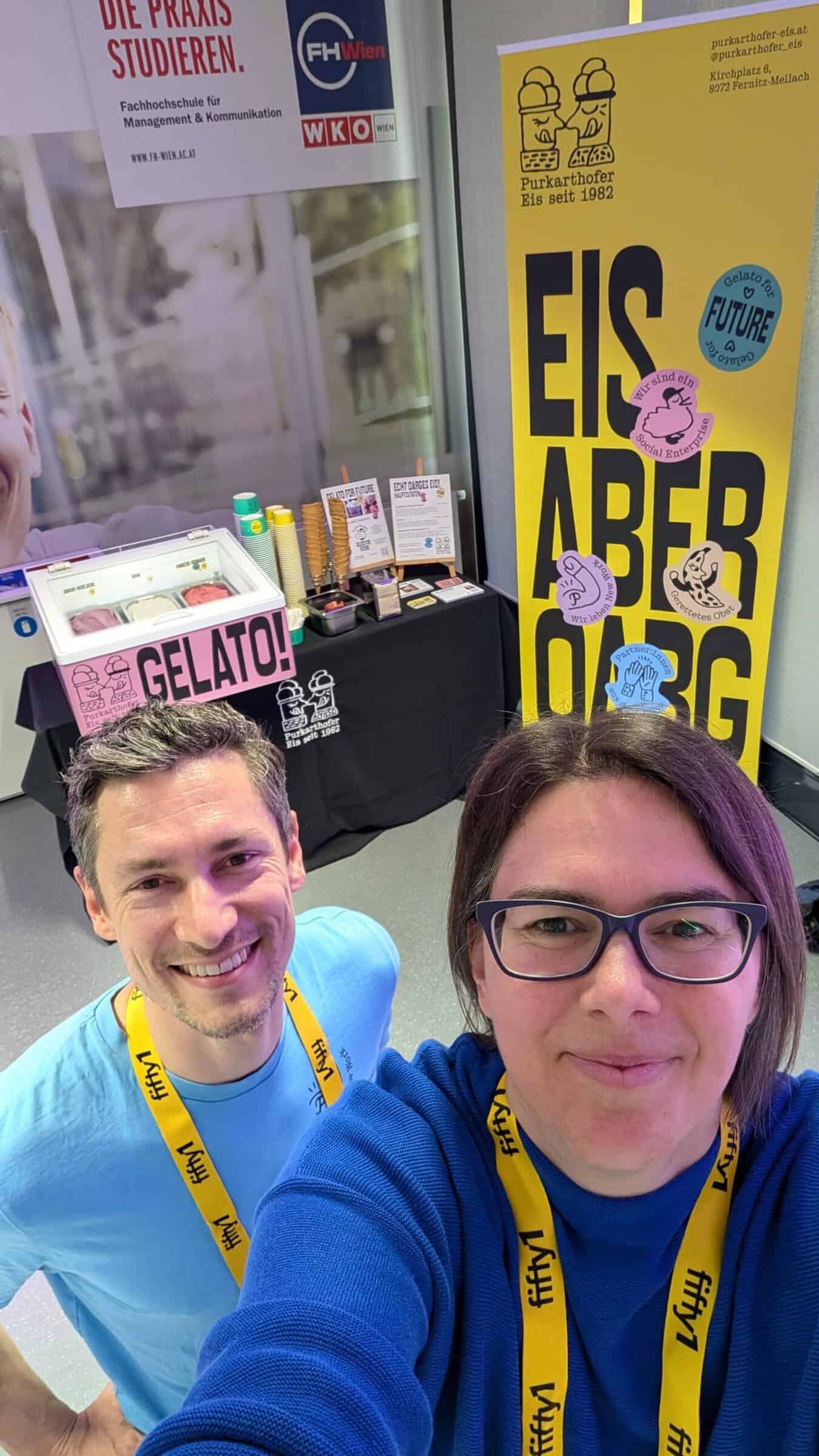 Klaus und Angelika fuhren mit Gelato for Future nach Wien zum Transformation Camp.